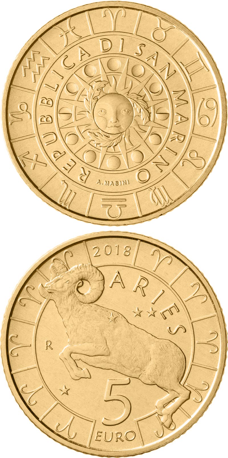 monete realizzate per San Marino dritto