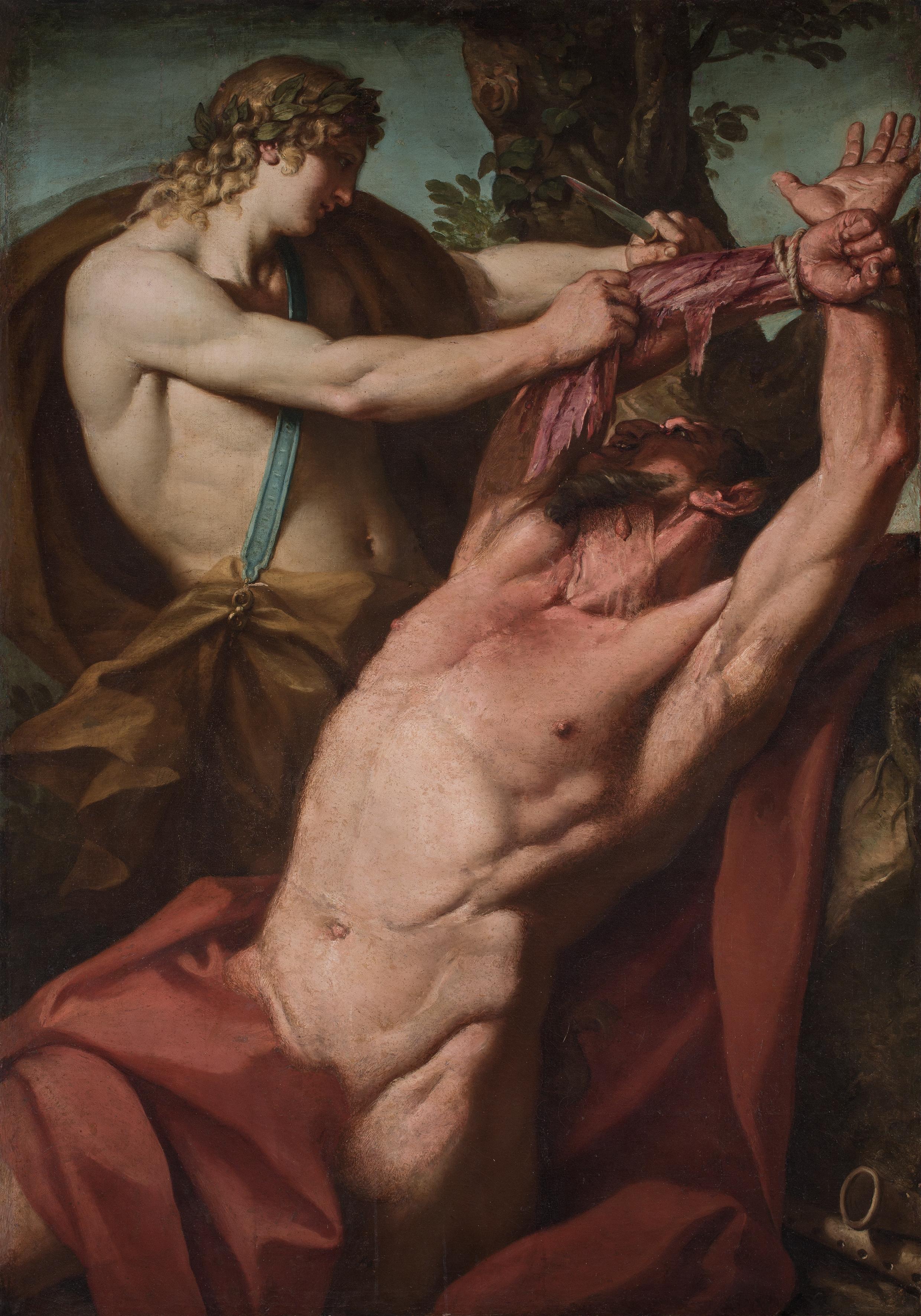 "Il supplizio di Marsia", dipinto di Francesco Rosa (1635/1640-1710) oggi ai Musei Civici di Padova