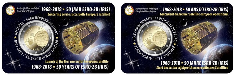 La doppia versione della coincard voluta da Bruxelles con iscrizioni in francese e olandese