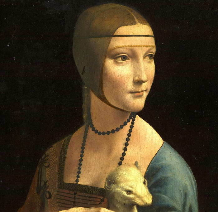 L'eleganza senza tempo de "La dama con l'ermellino" dipinta da Leonardo da Vinci