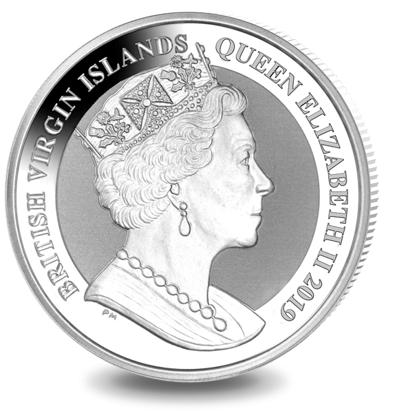 Discendente di Vittoria, altrettanto importante nella storia inglese, Elisabetta II è ritratta sul dritto