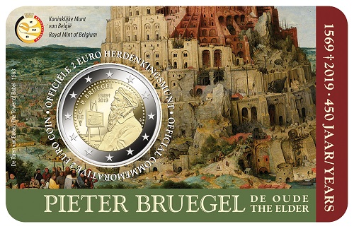 Sono 150 mila le coin card BU belghe che celebrano i 450 anni della morte di Pieter Bruegel il Vecchio