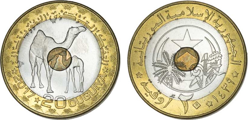 Davvero suggestiva la trimetallica di Mauritania premiata come miglior moneta destinata alla normale circolazione