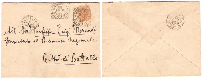 La posta del principe: ecco la busta indirizzata da Vittorio Emanuele a Luigi Morandi nel 1895