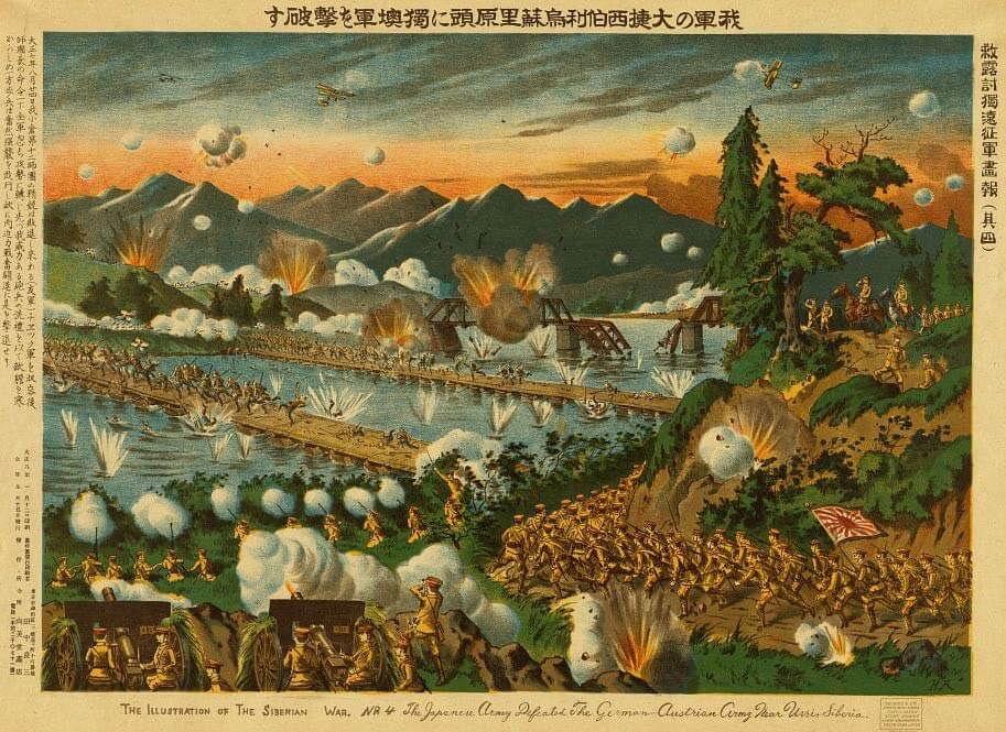 L'assedio di Tsingtau del 1914 in una stampa di propaganda giapponese