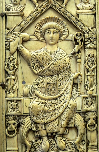 Sportello del dittico di Flavio Anastasio (517). Parigi, Bibliothèque Nationale de France