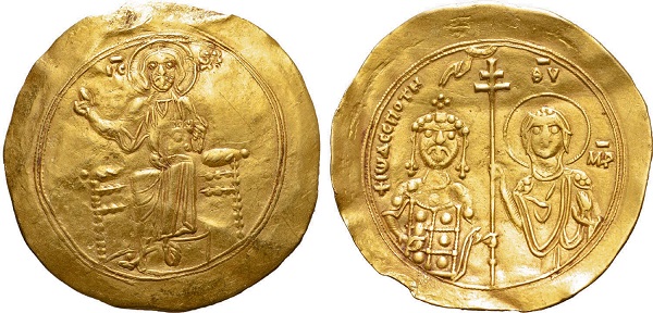 Hyperpyron di Giovanni II Comneno. Oro, gr 4,38; mm 30; h 5