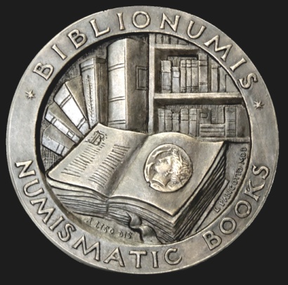 La grande medaglia in bronzo realizzata in fusione dalla Picchiani & Barlacchi di Firenze per Biblionumis