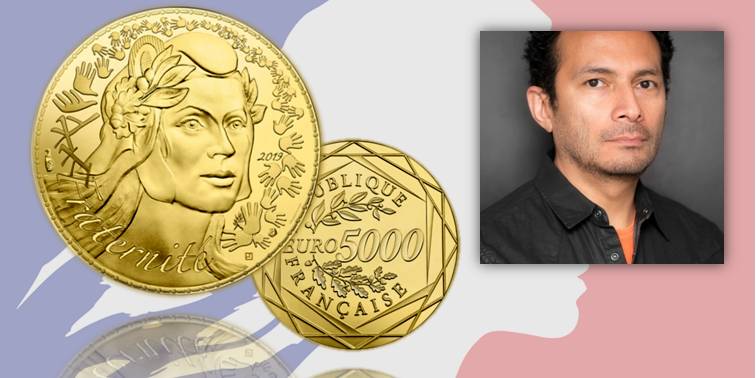 La nuova moneta da 5.000 in oro di Francia da 5.000 euro e il designer Joaquim Jimenez