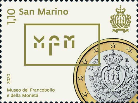 C'è la faccia nazionale del primo euro sammarinese sul francobollo da € 1,10 che anticipa, causa emergenza coronavirus, l'apertura del nuovo percorso espositivo