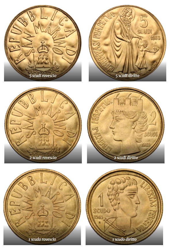 Sono firmate Guido Veroi e coniate in oro le preziose monete sammarinesi in scudi che saranno assegnate ai primi tre classificati del Premio letterario "Sylloge Nummorum San Marino"