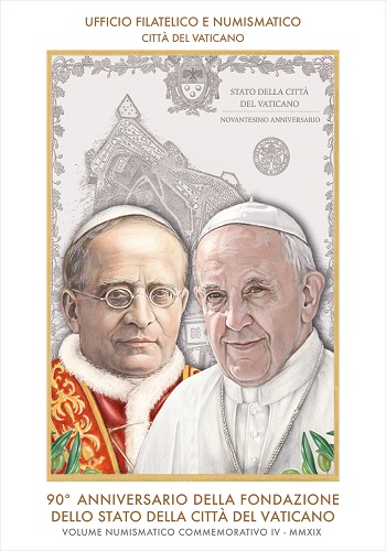 Il volume numismatico commemorativo n. 4 dell'UFN vaticano è disponibile come solo raccoglitore o con le 2 euro speciali emesse nel 2019 in versione FDC