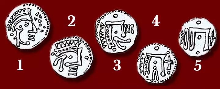 Evoluzione del profilo coronato e dei suoi simboli accessori nei denari di Chartres dall'alto medioevo fino al Trecento