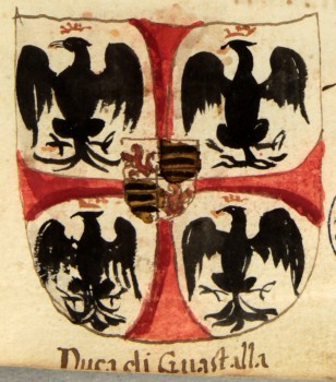 Araldica del ramo Gonzaga dei duchi di Guastalla da un antico documento