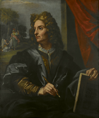 Autoritratto del pittore Carlo Maratta, uno dei protagonisti della scena artistica barocca non solo nella Roma dei pontefici