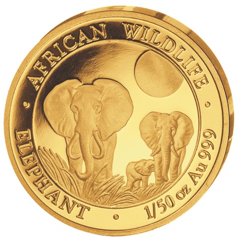 La moneta da 1/50 di oncia d'oro della Somalia, millesimo 2014, risultata "sottopeso" di oltre il 20% rispetto agli esemplari standard: è unica?