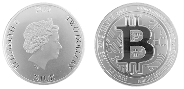 Moneta Bitcoin d'oro/argento Bronzo Moneta fisica Bitcoin Moneta btc  collezionabile