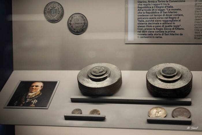 Uno scorcio del Museo del francobollo e della moneta inaugurato l'8 luglio a San Marino