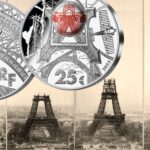 moneta gustave eiffel centenario torre ponte statua della libertà acciaio nfc blockchain