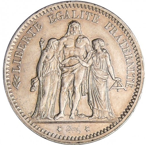 parigi 1871 dupré 5 franchi hercule libertà uguaglianza fraternità comune sedan napoleone iii scudi
