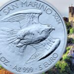 euro moneta oncia argento san marino titano falco pellegrino novità bullion