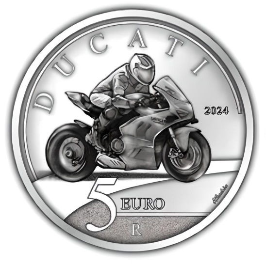 ducati moto gran prix cucciolo 916 panigale ipzs monete euro