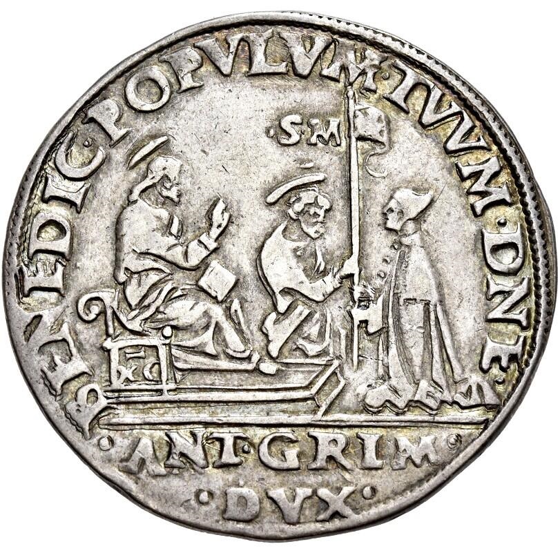antonio grimani osella 1521 argento pace giustizia perdono lepanto sconfitta flotta venezia