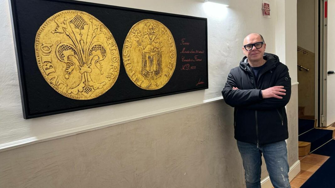 stefano lazzari pictografia fiorino firenze hotel centrale moneta oro arte