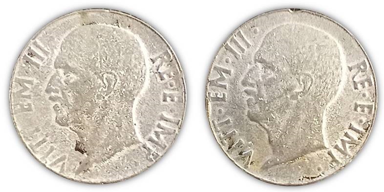 moneta 20 centesimi impero doppia testa falso truffa testa o croce elettrotipo curiosità valore