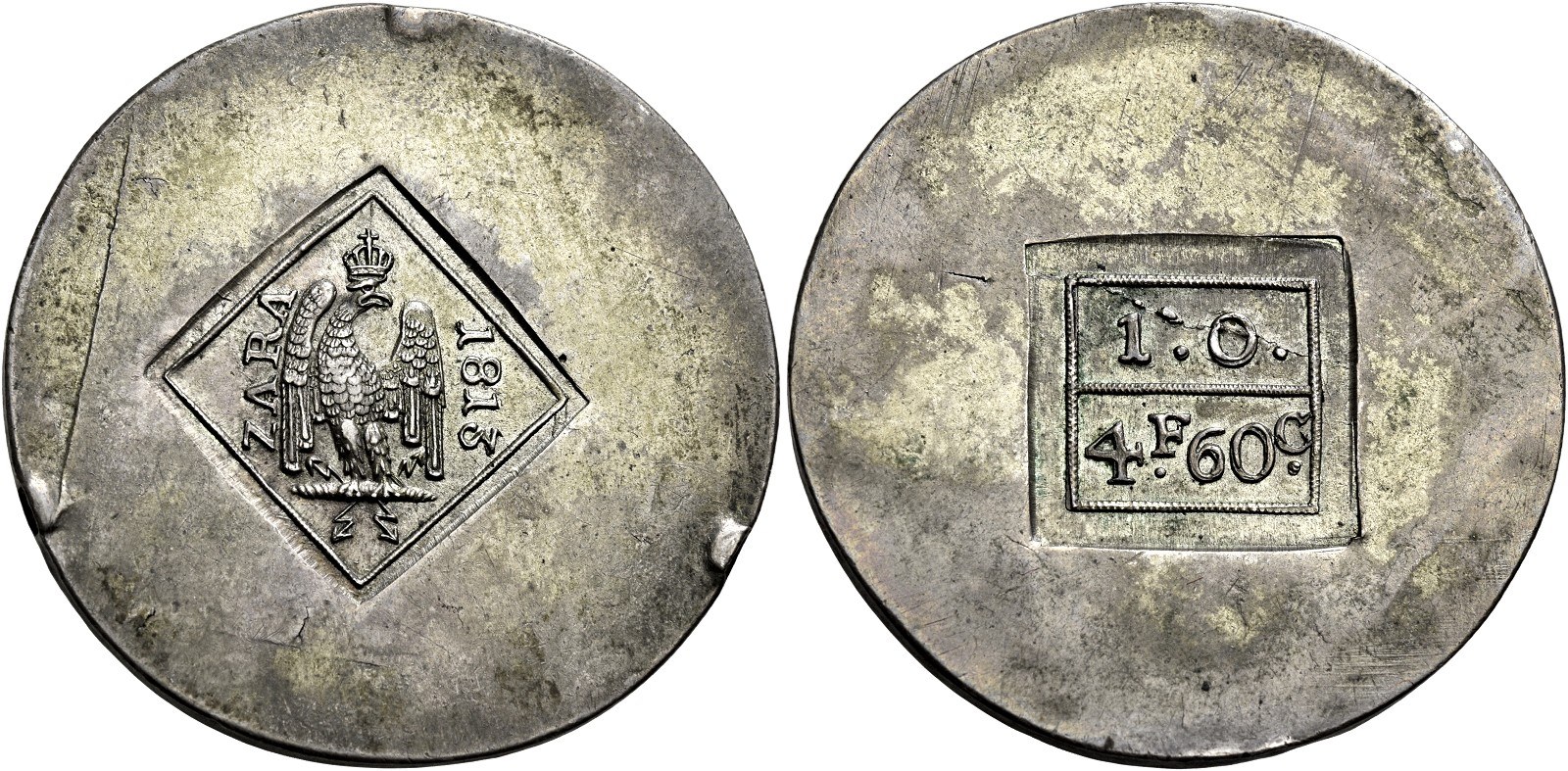 assedio di zara 1813 monete argento franchi ossidionali nac numismatica ars classica milano asta monete medaglie napoleone