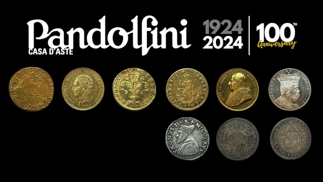 asta numismatica pandolfini monete medaglie oro siena firenze savoia live biddr numismatica