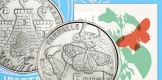 serie divisionale san marino 2024 euro monete farafalla cassandra argento chiara principe coin card