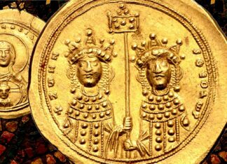 impero bizantino zoe teodora potere monete numismatica oro histamenon ritratto numismatica cristo madonna