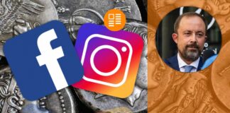 nuovi canali social di cronaca numismatica facebook instagram x twitter linkedin google news numismatica monete medaglia banconote