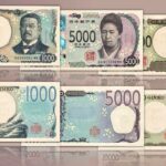 tre nuove banconote del giappone yen tokio denaro moneta valuta numismatica ritratti sicurezza falsificazione