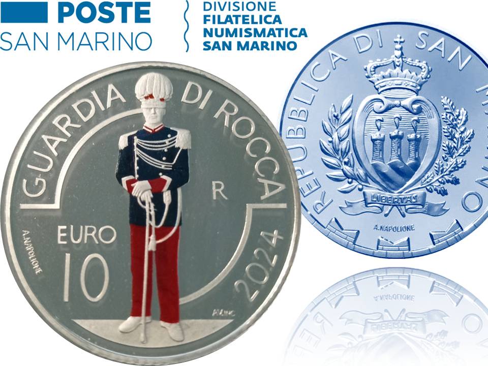 puccini e guardia di rocca monete san marino argento proof 2024 numismatica collezione euro