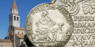 osella aquileia pietro grimani patriarcato udine gorizia papa bolla austria moneta medaglia