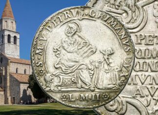 osella aquileia pietro grimani patriarcato udine gorizia papa bolla austria moneta medaglia