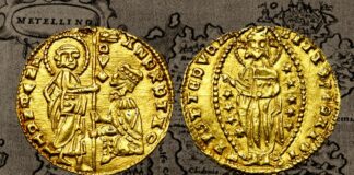 focea metelino lesbo cattaneo della volta genova monete ducato oro imitazione venezia medioevo