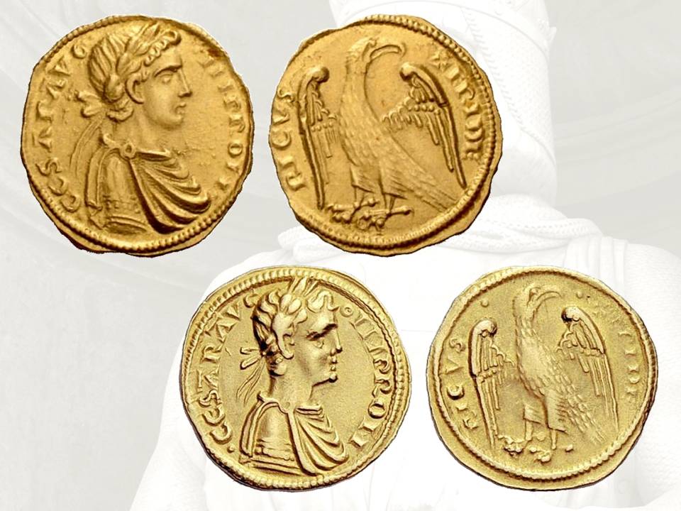 augustale di federico ii di svevia moneta oro medioevo ritratto aquila sicilia brindisi messina regno numismatica