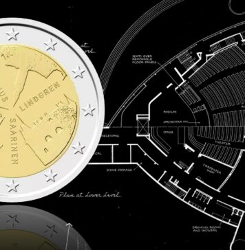 architettura finalndese design palazzi case bellezza stile 2 euro helsinki zecca moneta numismatica