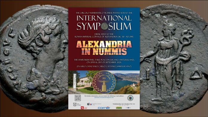 alexandria in nummis convegno internazionale monete alessandria egitto numismatica lugano cnt