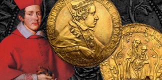 moneta oro 12 doppie del cardinale ferdinando gonzaga mantova palazzo ducale numismatica unicum collezione magnaguti