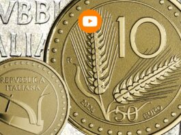 moneta da 10 lire spighe euro oro ipzs mef edizione speciale commemorativa rarità numismatica