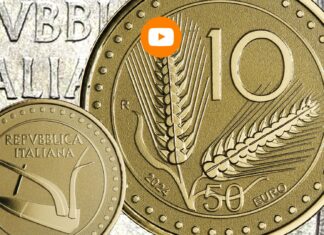 moneta da 10 lire spighe euro oro ipzs mef edizione speciale commemorativa rarità numismatica