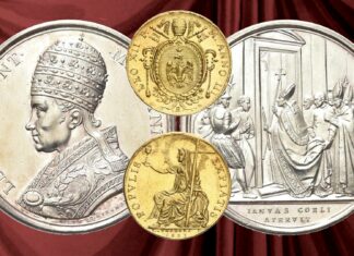 anno santo 1825 giubileo chiesa cattolica roma papato leone xii moneta medaglia numismatica