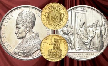 anno santo 1825 giubileo chiesa cattolica roma papato leone xii moneta medaglia numismatica