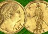 multiplo da due solidi di costantino il grande moneta oro tessalonica unicum asta conversione cristianesimo tesoro top price numismatica