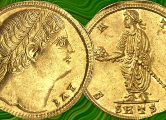 multiplo da due solidi di costantino il grande moneta oro tessalonica unicum asta conversione cristianesimo tesoro top price numismatica