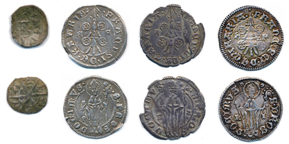 zecca di padova numismatica monete medioevo comune carraresi impero sforza grosso denaro quattrino argento rame mistura